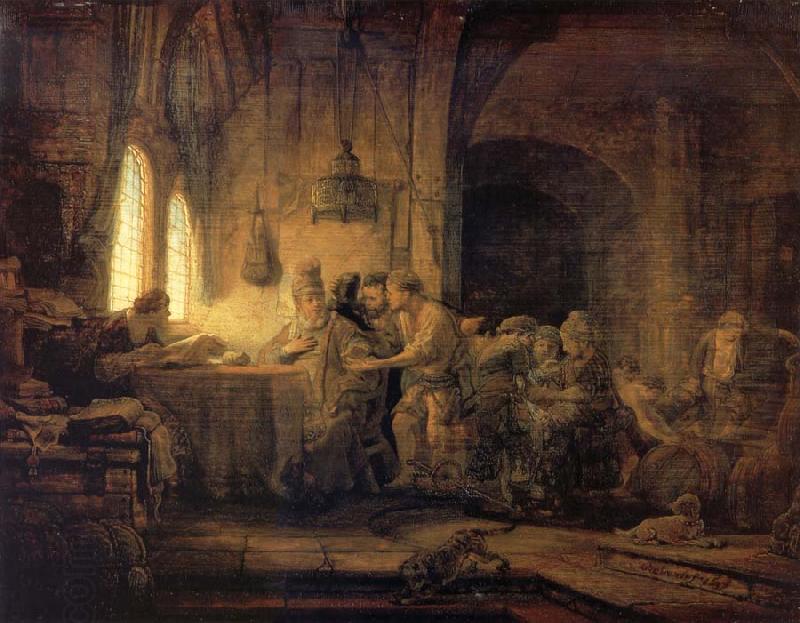 REMBRANDT Harmenszoon van Rijn The Parable of The Labourers in the vineyard China oil painting art